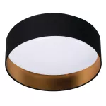 Plafoniera dekoracyjna RIFA LED 17,5W WW B/G barwa ciepłobiała 3000K 1450Lm okrągła 40cm kolor czarny / złoty