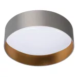 Plafoniera dekoracyjna RIFA LED17,5W WW GR/G barwa ciepłobiała 3000K 1450Lm okrągła 40cm kolor szary / złoty