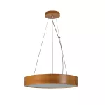 Plafoniera drewniana wisząca JASMIN C 470-G/O okrągła 47cm kolor złoty dąb 3XE27
