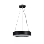 Plafoniera drewniana wisząca JASMIN C 370-B okrągła 37cm kolor czarny 1XE27