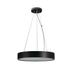Plafoniera drewniana wisząca JASMIN C 470-B okrągła 47cm kolor czarny 3XE27