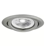 Oczko sufitowe ARGUS II CT-2115-C/M podtynkowe materiał stal kolor chrom mat regulowana 1XGx5,3/GU10