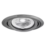 Oczko sufitowe ARGUS II CT-2115-GM podtynkowe materiał stal kolor grafitowy regulowana 1XGx5,3/GU10