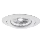 Oczko sufitowe ARGUS II CT-2115-W podtynkowe materiał stal kolor biały regulowana 1XGx5,3/GU10