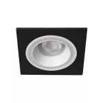 Oczko sufitowe FELINE DSL W/B kwadratowy stop aluminium kolor biały / czarny 1XGx5,3/GU10