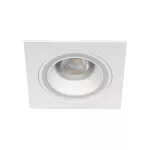 Oczko sufitowe FELINE DSL W/W kwadratowy stop aluminium kolor biały 1XGx5,3/GU10