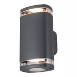 Oprawa elewacyjna ZEVI W EL 2GU10 G GU10 IP54 2 x max 10W kolor szary