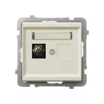 Gniazdo ekwipotencjalne pojedyncze; SONATA; ECRU; GPE-1R/m/27