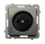 Gniazdo pojedyncze; SONATA STAL INOX; STAL INOX; GP-1RM/m/37