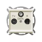Gniazdo RTV-DATA; SONATA; ECRU; GPA-RD/m/27