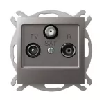 Gniazdo RTV-SAT przelotowe; IMPRESJA; TYTAN; GPA-YSP/m/23