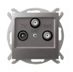 Gniazdo RTV-SAT z dwoma wyjściami SAT; IMPRESJA; TYTAN; GPA-Y2S/m/23