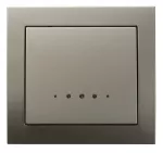 Łącznik kontrolny z podświetleniem niebieskim; KIER; SATYNA LIGHT; ŁP-12WS/45