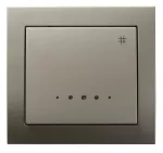 Łącznik krzyżowy z podświetleniem niebieskim; KIER; SATYNA LIGHT; ŁP-4WS/45
