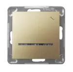 Łącznik schodowy z podświetleniem niebieskim; IMPRESJA; ZŁOTY METALIK; ŁP-3YS/m/28