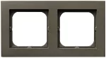 Ramka podwójna; SONATA; CZEKOLADOWY METALIK; R-2R/40
