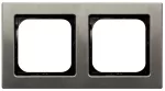 Ramka podwójna; SONATA STAL INOX; STAL INOX; R-2RM/37