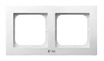 Ramka podwójna do łączników IP-44; AS; BIAŁY; RH-2G/00