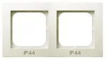 Ramka podwójna do łączników IP-44; AS; ECRU; RH-2G/27