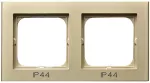 Ramka podwójna do łączników IP-44; SONATA; SZAMPAŃSKI ZŁOTY; RH-2R/39