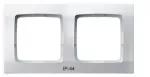 Ramka podwójna do łączników IP-44; KARO; BIAŁY; RH-2S/00