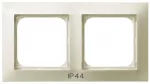 Ramka podwójna do łączników IP-44; IMPRESJA; ECRU; RH-2Y/27