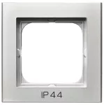Ramka pojedyncza do łączników IP-44; SONATA; SREBRO MAT; RH-1R/38