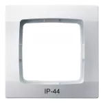 Ramka pojedyncza do łączników IP-44; KARO; BIAŁY; RH-1S/00
