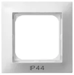 Ramka pojedyncza do łączników IP-44; IMPRESJA; BIAŁY; RH-1Y/00