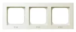 Ramka potrójna do łączników IP-44; SONATA; ECRU; RH-3R/27