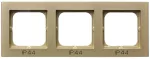 Ramka potrójna do łączników IP-44; SONATA; SZAMPAŃSKI ZŁOTY; RH-3R/39