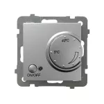 Regulator temperatury z czujnikiem napowietrznym; AS; SREBRO; RTP-1GN/m/18