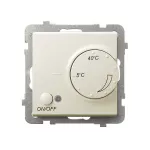 Regulator temperatury z czujnikiem podpodłogowym; SONATA; ECRU; RTP-1R/m/27