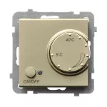 Regulator temperatury z czujnikiem podpodłogowym; SONATA; SZAMPAŃSKI ZŁOTY; RTP-1R/m/39