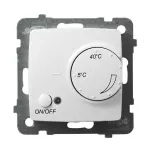 Regulator temperatury z czujnikiem podpodłogowym; KARO; BIAŁY; RTP-1S/m/00
