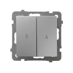 Łącznik żaluzjowy z blokadą mechaniczną; AS; SREBRO; ŁP-7GB/m/18