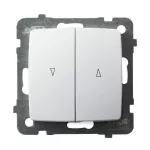 Łącznik żaluzjowy z blokadą mechaniczną; KARO; BIAŁY; ŁP-7SB/m/00