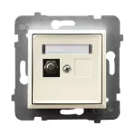 Gniazdo ekwipotencjalne pojedyncze; ARIA; ECRU; GPE-1U/m/27