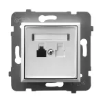 Gniazdo telefoniczne pojedyncze; ARIA; BIAŁY; GPT-1U/m/00