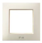 Ramka pojedyncza do łączników IP-44; ARIA; ECRU; RH-1U/27