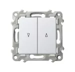 Łącznik żaluzjowy z blokadą mechaniczną; SZAFIR; BIAŁY; ŁP-7ZB/m/00