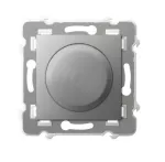 Ściemniacz uniwersalny do obciążenia żarowego, halogenowego oraz LED; SZAFIR; SREBRO; ŁP-8ZL2/m/18