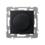 Ściemniacz uniwersalny do obciążenia żarowego, halogenowego oraz LED; SZAFIR; CZARNY MATOWY; ŁP-8ZL2/m/33