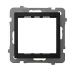 Adapter podtynkowy systemu OSPEL 45 do serii As; AS; CZARNY MATOWY; AP45-1G/m/33