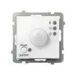 Elektroniczny czujnik ruchu; SONATA; BIAŁY MAT; ŁP-16R/m/75