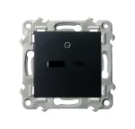 Ładowarka USB A+C; SZAFIR; CZARNY MATOWY; GPUSB-2Z/m/33
