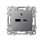 Ładowarka USB A+C; SZAFIR; SZARY MAT; GPUSB-2Z/m/70