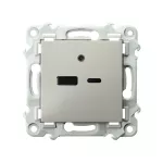 Ładowarka USB A+C; SZAFIR; KASZMIROWY BEŻ; GPUSB-2Z/m/83