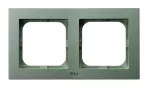 Ramka podwójna do łączników IP-44; AS; ZIELONY MAT; RH-2G/84