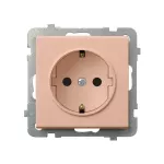 Gniazdo pojedyncze z uziemieniem schuko; SONATA; MORELA; GP-1RS/m/88